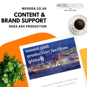 Content and brand support to wesoda.co.uk, soda ash production