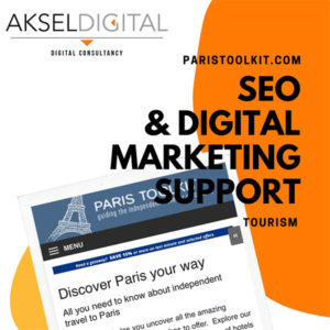 SEO and digital marketing support to Paris Toolkit, a tourism company in London