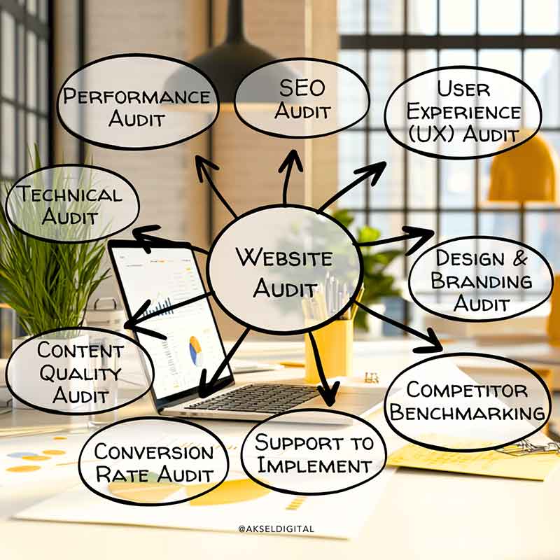 Website audit service and related issues